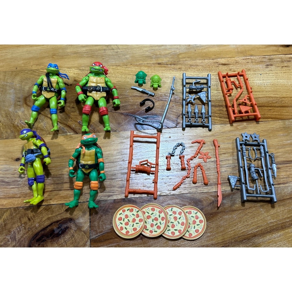 TMNT Teenage Mutant Ninja Turtles Lot Weapons Rack Figures Replacement 2023